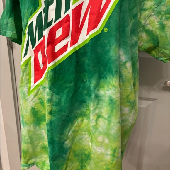 Unisex Mtn. Dew green tie-dye classic tee size XL - Picture 8 of 11